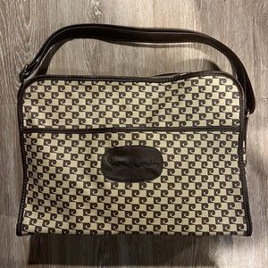 Pierre Cardin Monogram Signature Logo Shoulder Bag